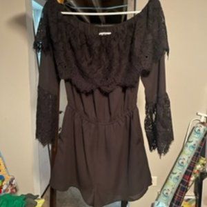 BB DAKOTA ROMPER -  Black Lace